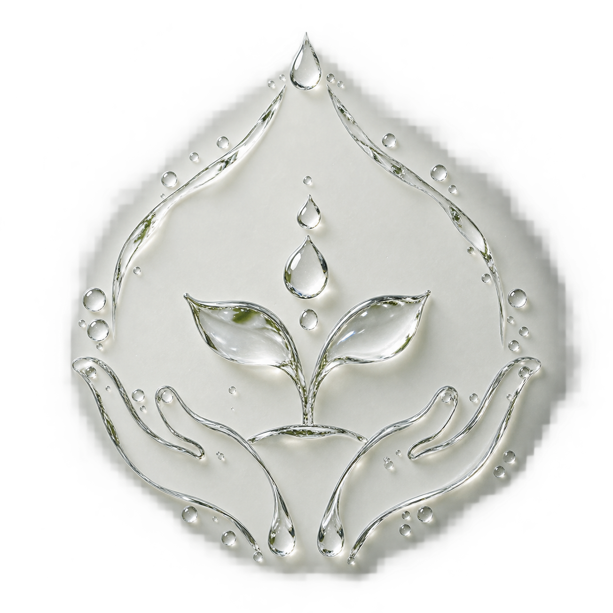 Water droplet line art