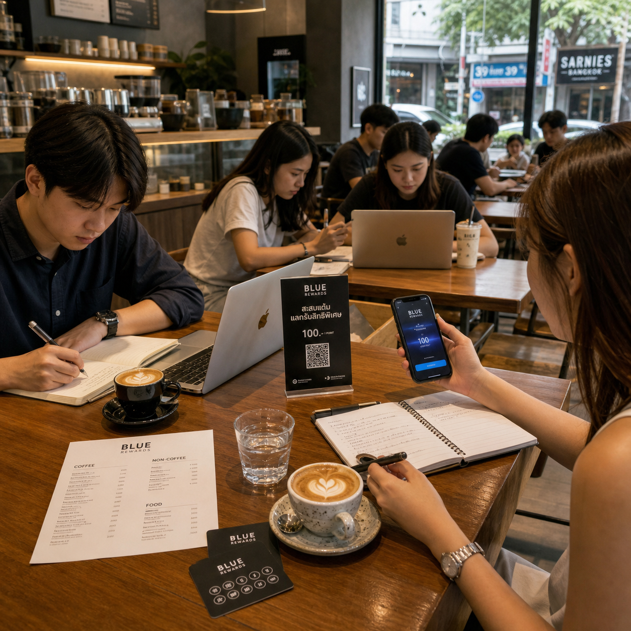 Home-made Comfort Food — warm cafe atmosphere with pizza and coffee