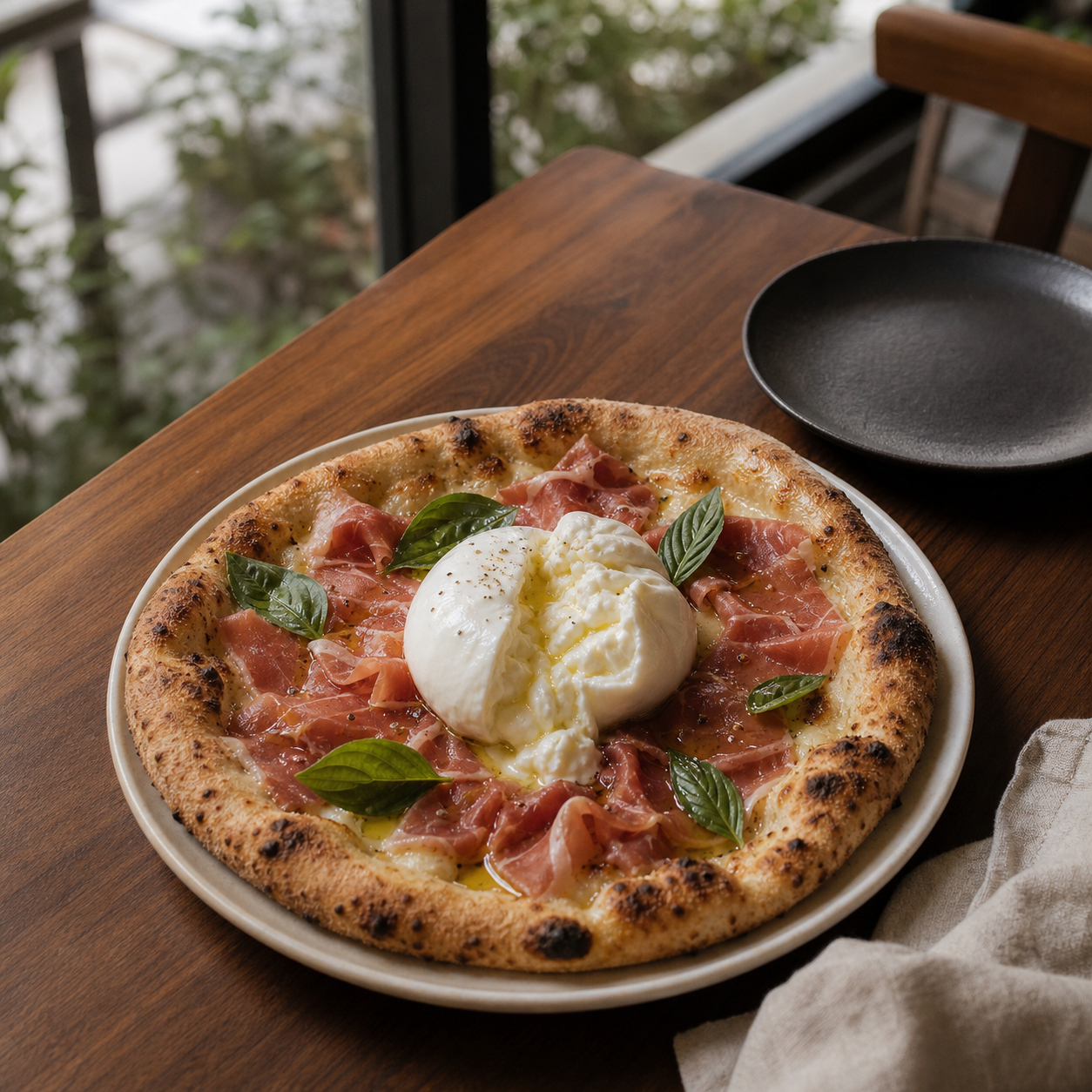 Burrata & Parma Pizza