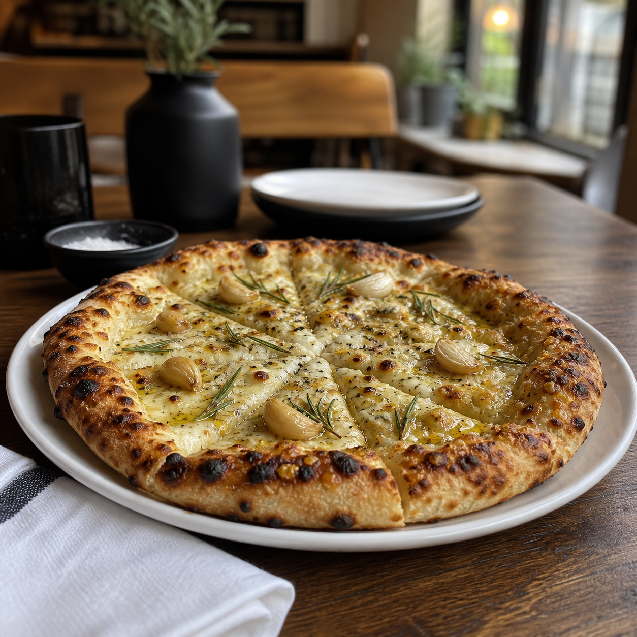 Garlic & Rosemary Pizza
