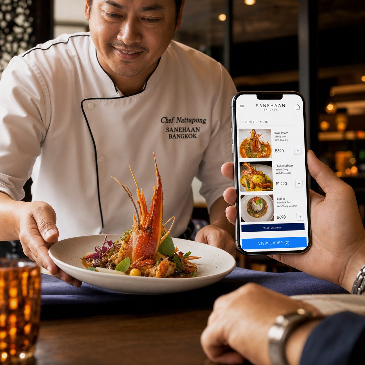 Chef's signature dish — Wagyu Striploin