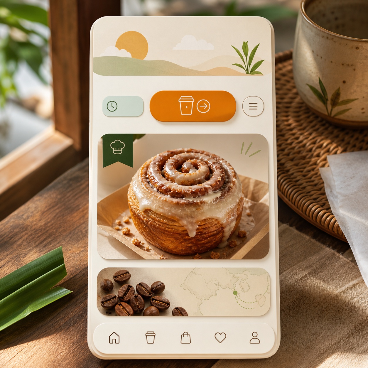 Canary Coffee House order ahead card